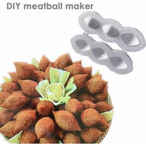 Convenient Meatball Maker Manual Kibbeh Meatloaf Mold Maker Press Minced Meat Processor Cake Desserts Kitchen Tool Home Meat Pie