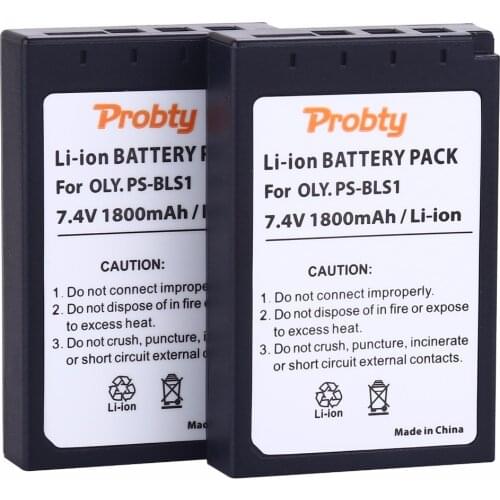 PROBTY 2 x PS-BLS1 PS BLS1 PSBLS1 Rechargeable Battery for Olympus PEN E-PL1 E-PM1 EP3 EPL3 Evolt E-420 E-620 E-450 E-400 E-410
