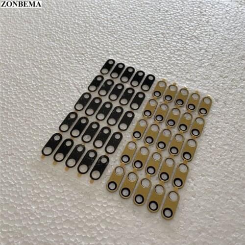 ZONBEMA 20pcs/lot For iPhone 7 7 Plus 8 8 Plus Back Rear camera Glass lens with sticker adhesive Replacement Parts
