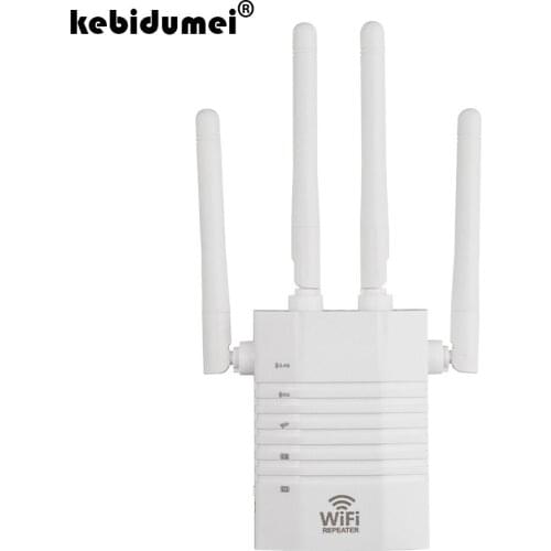 2.4/5G Wireless Wifi Repeater 1200Mbps AP Router Dual-Band Wi-Fi Range Extender Routers Home Network Signal Amplifier 4 Antennas