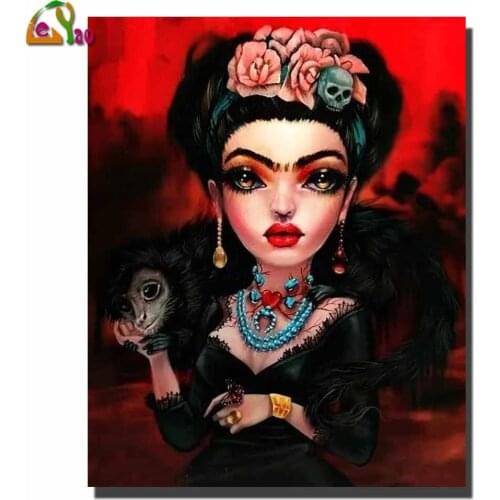 Diamond painting crafts Abstract woman writer Diamond Embroidery full Round Drill DIY Cross Stitch mosaic diamond art New gif