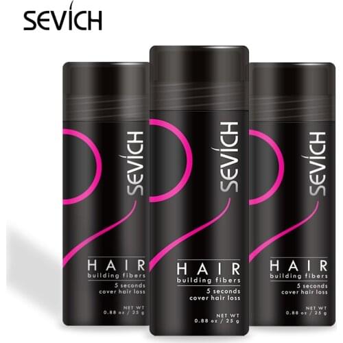 Sevich Hair Building Fiber Applicator Spray Instant Salon Hair Treatment Keratin Powders Hair Regrowth Fiber Thickening 10 color
