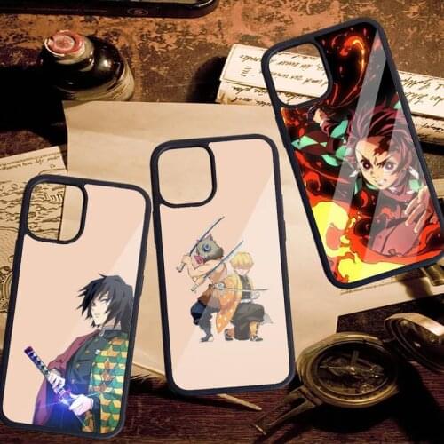 Demon Slayer Phone Case PC for iPhone 11 12 pro XS MAX 8 7 6 6S Plus X 5S SE 2020 XR