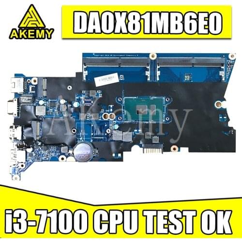 DA0X81MB6E0 X81 For HP ProBook 430 440 G4 Laptop Motherboard 905792-001 905792-601 100% Tested OK With i3-7100u