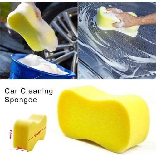 Car Home Wash Sponge Extra Large Cleaning Honeycomb Coral Car Yellow Thick Sponge Block Car Supplies Auto Wash Tools Absorbent