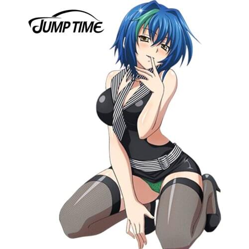 JumpTime 13cm x 8.4cm Xenovia Render Sexy Lady Girl Anime JDM Vinyl Decal Stickers for Window Bike Car Sticker Graphics