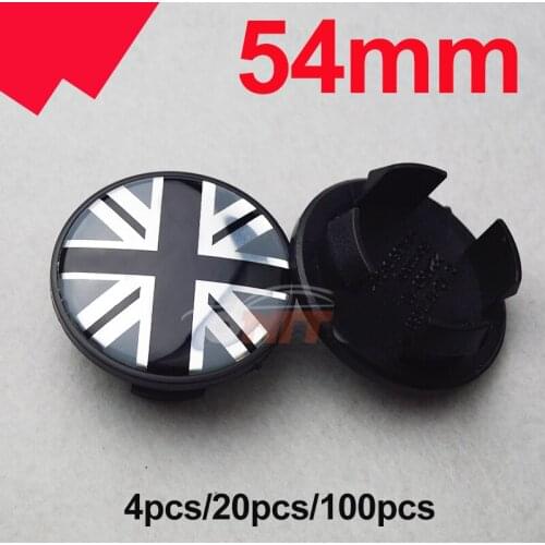 Gray Flag Car Logo 5.4CM Wheel Center Caps Wheel Hub Badge Covers 54mm abs for R50 R52 R55 R56 R57 R58 R59 R60 R61 F55 F56
