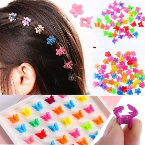 Mini Butterfly Hair Clips Claws Women Girls Barrettes Hairpin Clip Colored Hair Decoration Accessories