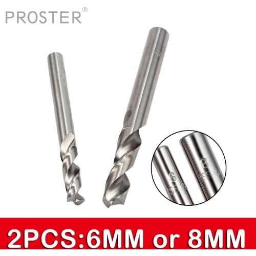 PROSTER 2PCS 6mm Or 8mm HSS CO Spot Weld Drill DIY Hand Tool Kit Professional Cobalt Tip Welder Remover Cutter Drilling Bit