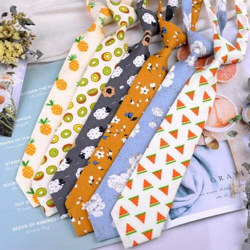 New Tie Womens Knot Free Uniform Accessories Leisure College Style Handsome Trend Female Student Lazy TIE COTTON