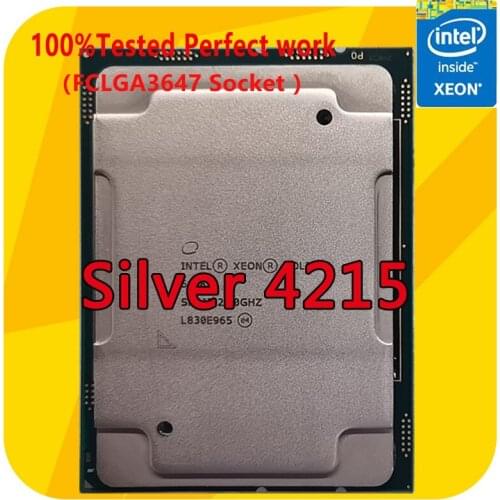 Intel Xeon Silver 4215 SRFBA 2.5GHZ 8-Cores 16-Thread 11MB Smart Cache CPU Processor 85W LGA3647 For Server Motherboard