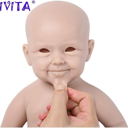 IVITA WG2011 48cm (19inch) 4400g Realistic Silicone Reborn Baby Doll Newborn Unpainted Unfinished Girl Dolls DIY Blank Toys Kit