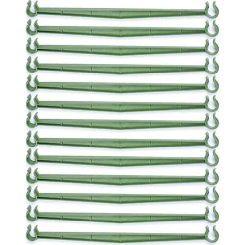 Green Stakes Buckle Grid Connector Trellis Connectors Climbing Plants 12PCS Adjustable Plastic Space Saving Garden Vegetable