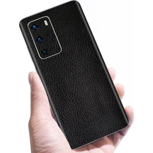 Luxury DIY Leather Skin Sticker Wrap Skin Paste Film For HUAWEI P40 Pro P40 Mate 30 Pro P30 P20 Lite Mate 20X Phone Back Film