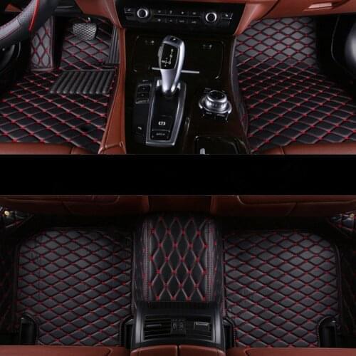 Custom special car floor mats for Mitsubishi Pajero Sport 7 seats 2020 waterproof carpets for Pajero Sport 2019-2016