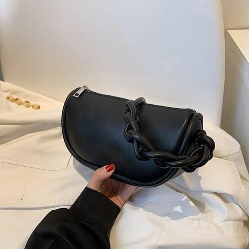 High Quality Ladies Summer SmallBag202 New Fashion Female Bag Casual Western Style ShoulderBag Ins Pillow Bag Messenger Knitting