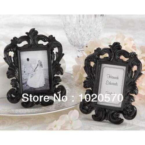 Wedding gifts of "Black Baroque" photo frame Elegant wedding place card holder or picture frame 100pcs/lot Free Shipping