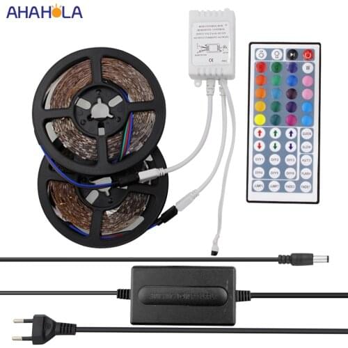 12v Rgb Led Light Strip 5050 2835 SMD 5m 10m Ribbon Led Lights Diode Tape Waterproof Rgb Led Strip Light with Remote Control