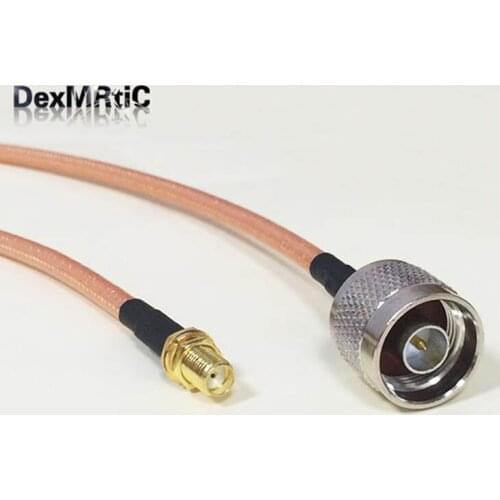 High quality low-attenuation N Male Plug Switch SMA Female Jack RF pigtail cable RG142 50CM/100CM Adapter