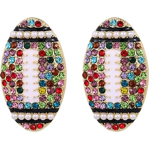 ZHINI New Ethnic Rhinestone Dangle Earrings for Women Boho Vintage Gold Color Long Earring Statement Earring Punk Jewelry 2021