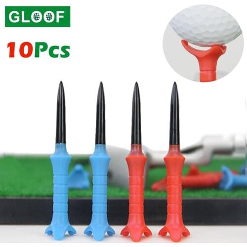 10Pcs/Lot Golf Tees Holder Ball Nail Sporting Training Aids Tee Outdoor Plastic Golf Training Supplies Plastic Stud Golf Nail
