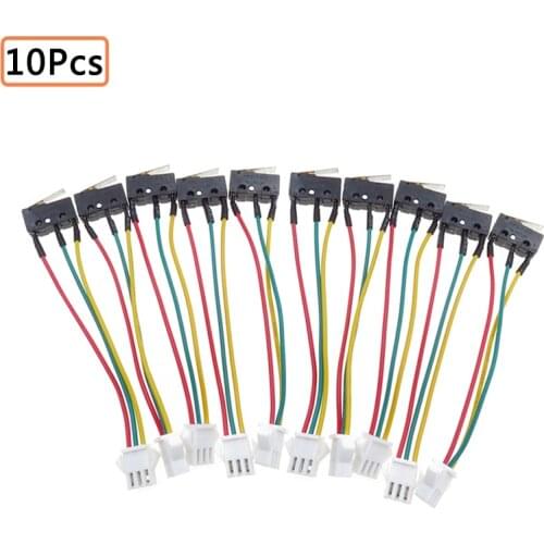 10Pcs Gas Water Heater Parts Micro Switch Spare Replacement Parts Three Wires 5A 250V Small On-off Control Home Appliance Parts