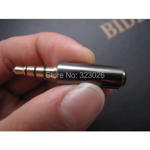 Universal turn plugs 3.5mm to 3.5mm plug OMTP to CTIA /CTIA to OMTP 2PCS