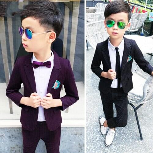 2019 Boy Suits(Blazer+Pant) Boy Blazers and Suit Wedding Suits for Boys Kids Formal Suits Boy Blazer Korean Jacket for Boy 2-10Y