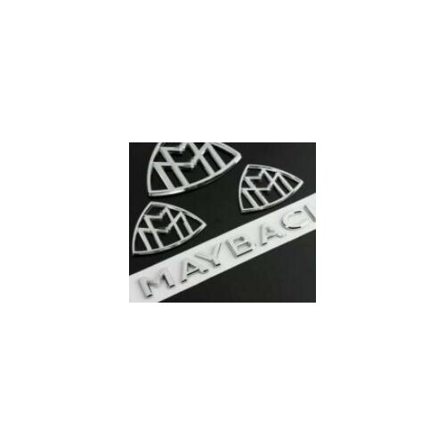 4PCS Fender Side Rear Trunk Emblem Badge For S Class