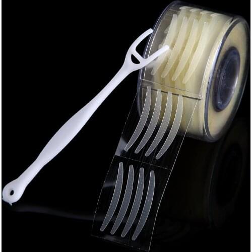 600pcs S Clear Beige Double Eyelid Shadow Makeup Sticker Stripe Big Eyes Invisible Double Fold Eyelid Paste Tape Beauty Tool