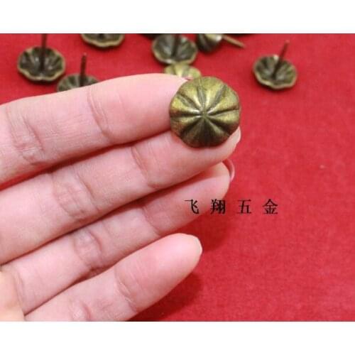 Hardware accessories upholstery tacks decorative 16*20MM Thickened Ancient Chrysanthemum Bubble Nails Decorative Nails Sofa Nail