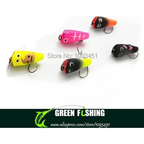 Free shipping 20pcs a lot 2.7cm 1.3g cheap floating Popper Poper Lure Hooks Crank Baits mini fishing popper bait lure