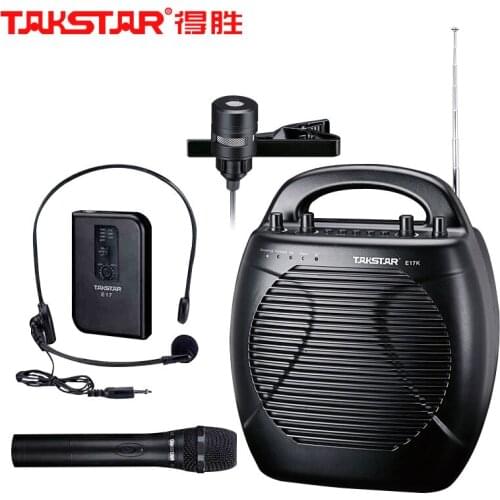 Takstar E17 Wireless Portable Amplifier microphone multi functions 30M operating range tone and echo Adjustable