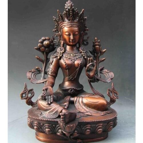 Buddhism Temple Green Tara Guan Yin Kwan-yin Boddhisattva Goddess Buddha Statue