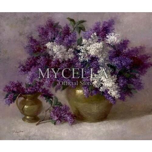 Home Decor Diamond Embroidery Flower Retro Oil painting Rhinestones 5D Diy Diamond Painting Pictures Full Round Diamond Mosaic
