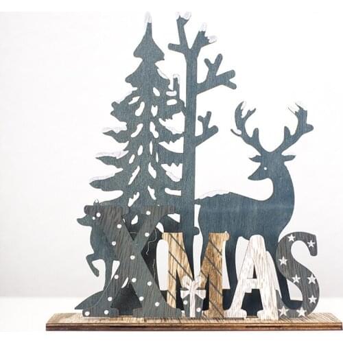 Elk Christmas Tree Decorations For Home Ornaments Creative Christmas Desktop Decoration 2019 New Years Party Supplies
