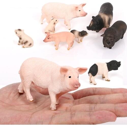 Simulation Animals Figurine Pig,animal Model Toys Sets Action Figures Educational Toys Party Home Decor Collection for Kids
