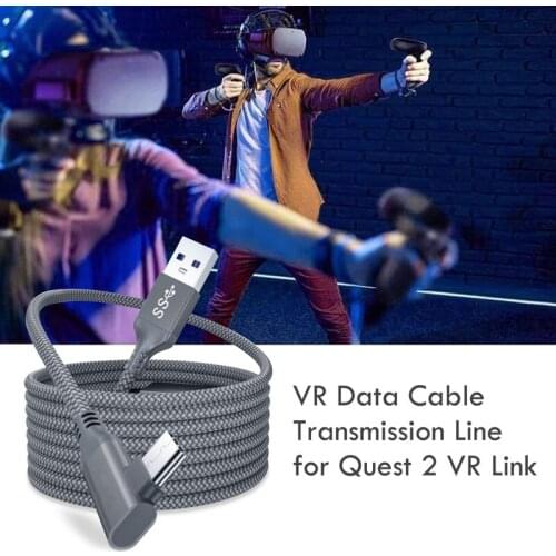 VR Data Cable Transmission Line for Quest 2 VR Link USB-C Steam VR Type-C 3.0 2.4GB High-speed Data Transmission