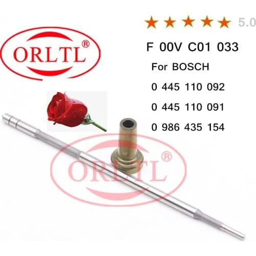 4 pieces F00VC01033 (F 00V C01 033 ) Commen Rail Injector Valve For For 0 445 110 092, 0 445 110 091 ,0 986 435 154