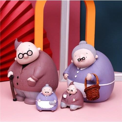 When You Are Old, Chinese Couple Decoration Old Man, Old Lady, Savings Bank