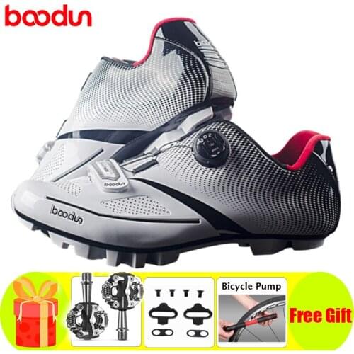 BOODUN Cycling Shoes Men Self-Locking Ultralight Mountain Bike Racing Athletic Bike Shoes Bicycle Breathable Sneakers Women