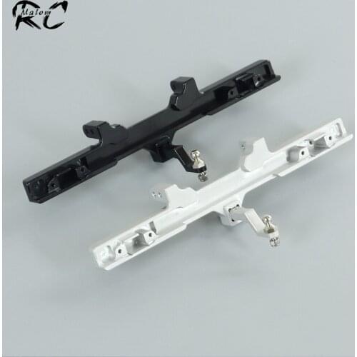 Metal Rear Bumper with Trailer Hook and Mini Tail Light Mount Holes for 1:10 RC Crawler Traxxas TRX-6 G63 6x6 Upgrade Parts