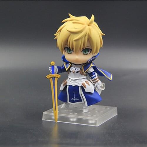 Cute Anime Fate Grand Order Saber Arthur Pendragon PVC Action Figure Collection Model Kids Toys Doll Gift 10cm