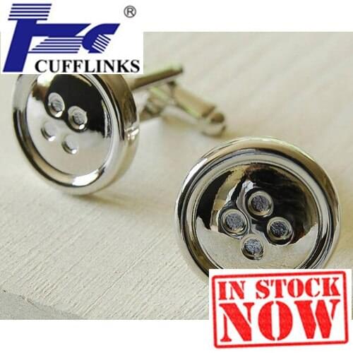 Fashion Mens Button Cufflink Cuff Link 2 Pairs Free Shipping Promotion