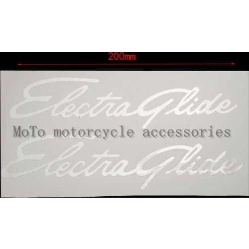 Motorcycle Silver plating fuel tank exquisite decorative decal stickers For Electra Glide
