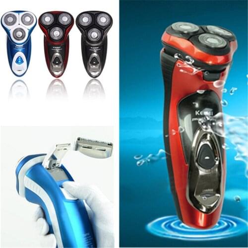 Washable 3D Electric Shaver Razor Beard Mustache Trimmer Cutter Man Shave Clipper Face Grooming Sideburn Facial Hair Cut Shaving