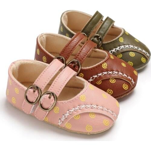 Toddler Baby Girl Shoes Soft PU Fashion Princess Shoes Print Infant First Walkers Newborn Baby Shoes