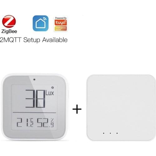 New ZigBee 3.0 Bluetooth Smart Brightness Thermometer Sensor Light Temperature Humidity Detector Tuya Smart App Alexa Control
