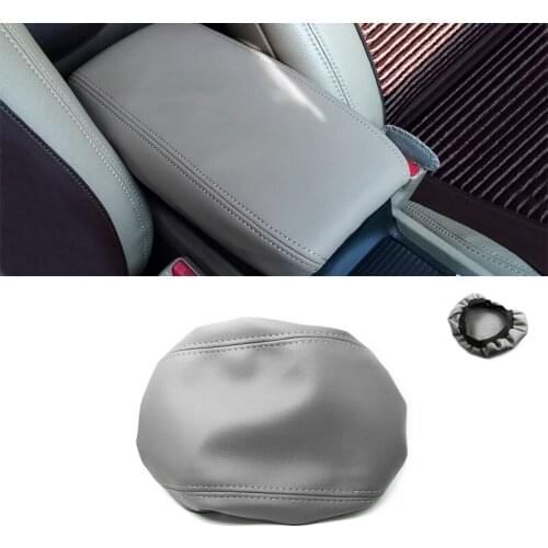 Gray Color For Honda Civic 8th Gen Sedan 2006 2007 2008 2009 2010 2011 Microfiber Leather Center Control Armrest Box Cover Trim