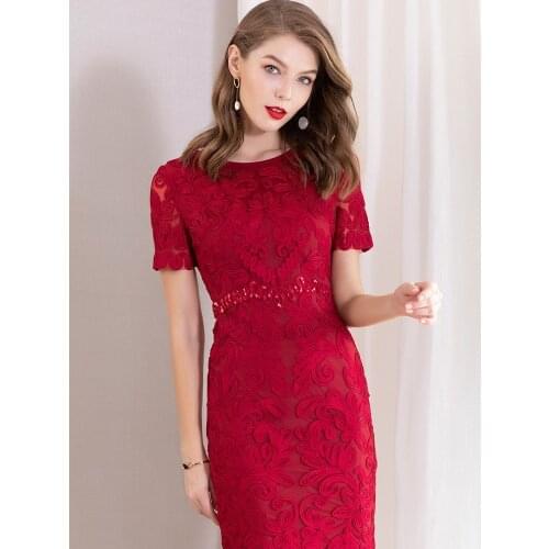 Sexy Dress Fashion Women 2020 New Embroidery Pendant Short Sleeve Elegant Oversized Athleisure Fall Trend Slim Birthday Dresses